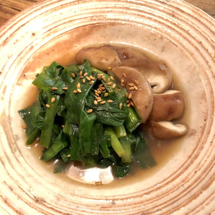 ニラと椎茸の煮物